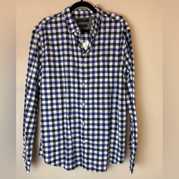 Banana Republic Other - Banana Republic Grant Fit Luxe Flannel Shirt Men’s XL Blue White Checkered